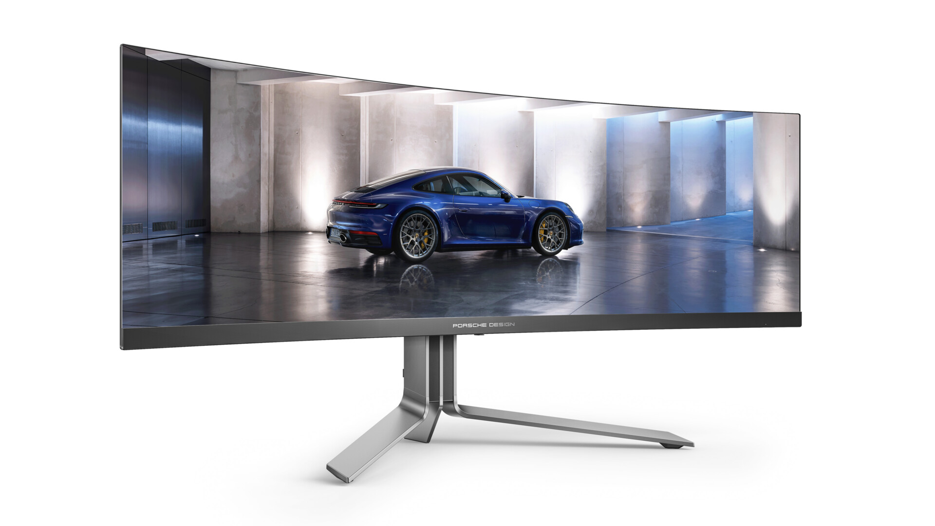 Porsche Design AOC Agon Pro PD49 1 Porsche Design AOC Agon PD49 front angle